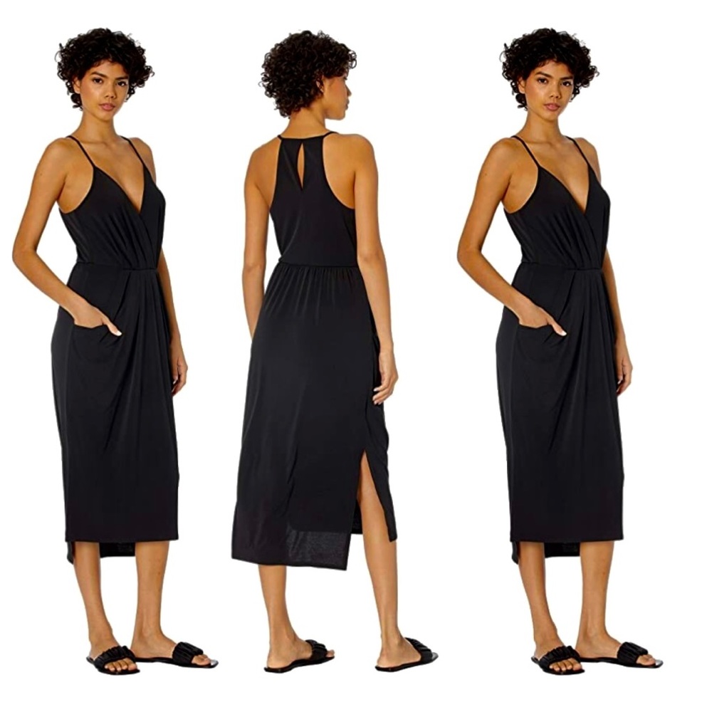 BCBGeneration Women's Sleeveless Midi Dress with Pockets! - Machine Washable